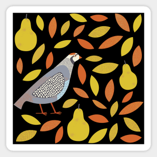 Partridge and Pears Sticker